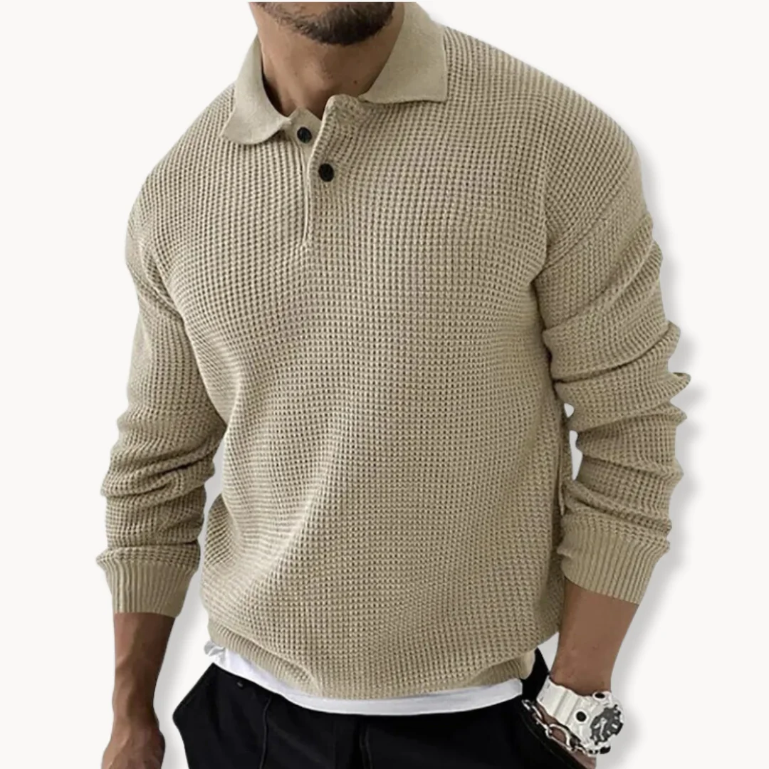 Heren Polo Trui Stijlvol Gebreid voor Casual en Formele Gelegenheden - Image 4