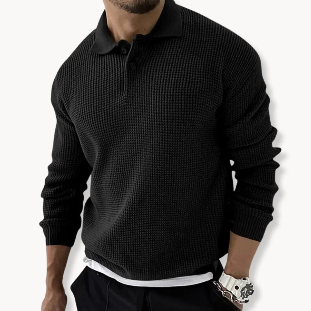 Heren Polo Trui Stijlvol Gebreid voor Casual en Formele Gelegenheden - Image 5