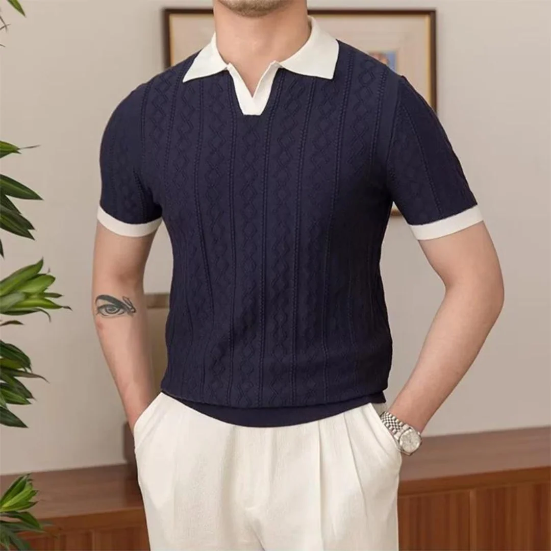 Heren Polo V-hals Casual Stijlvol - Image 3