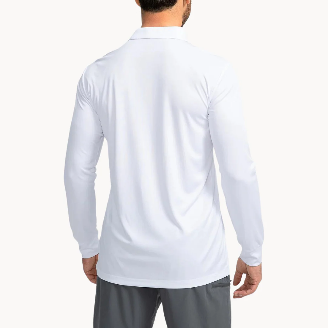 Heren Poloshirt Klassiek Met Knoopsluiting, Ademend en Flexibele Pasvorm - Image 5