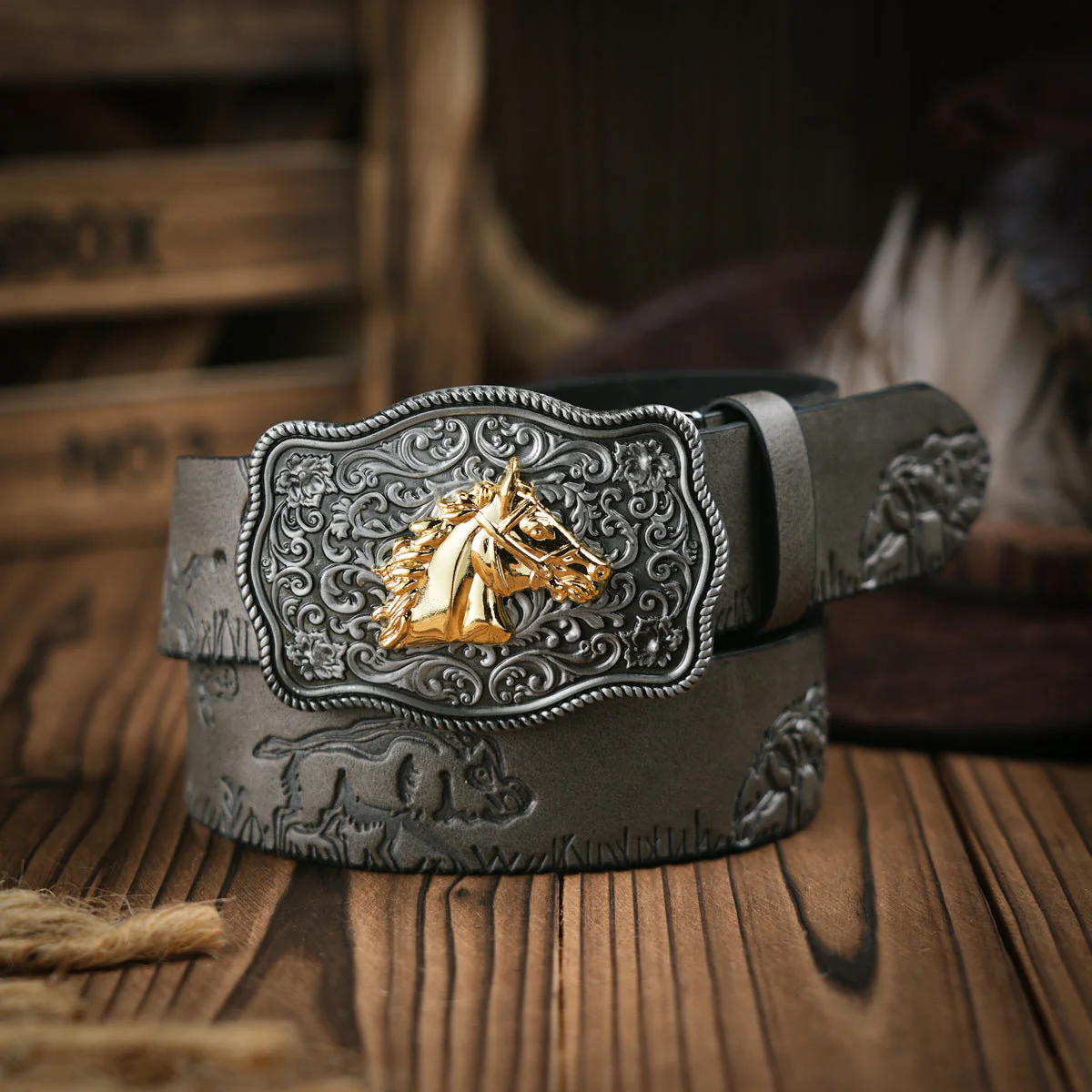 Heren Riem Westerse Stijl Met Robuuste Gesp - Image 7