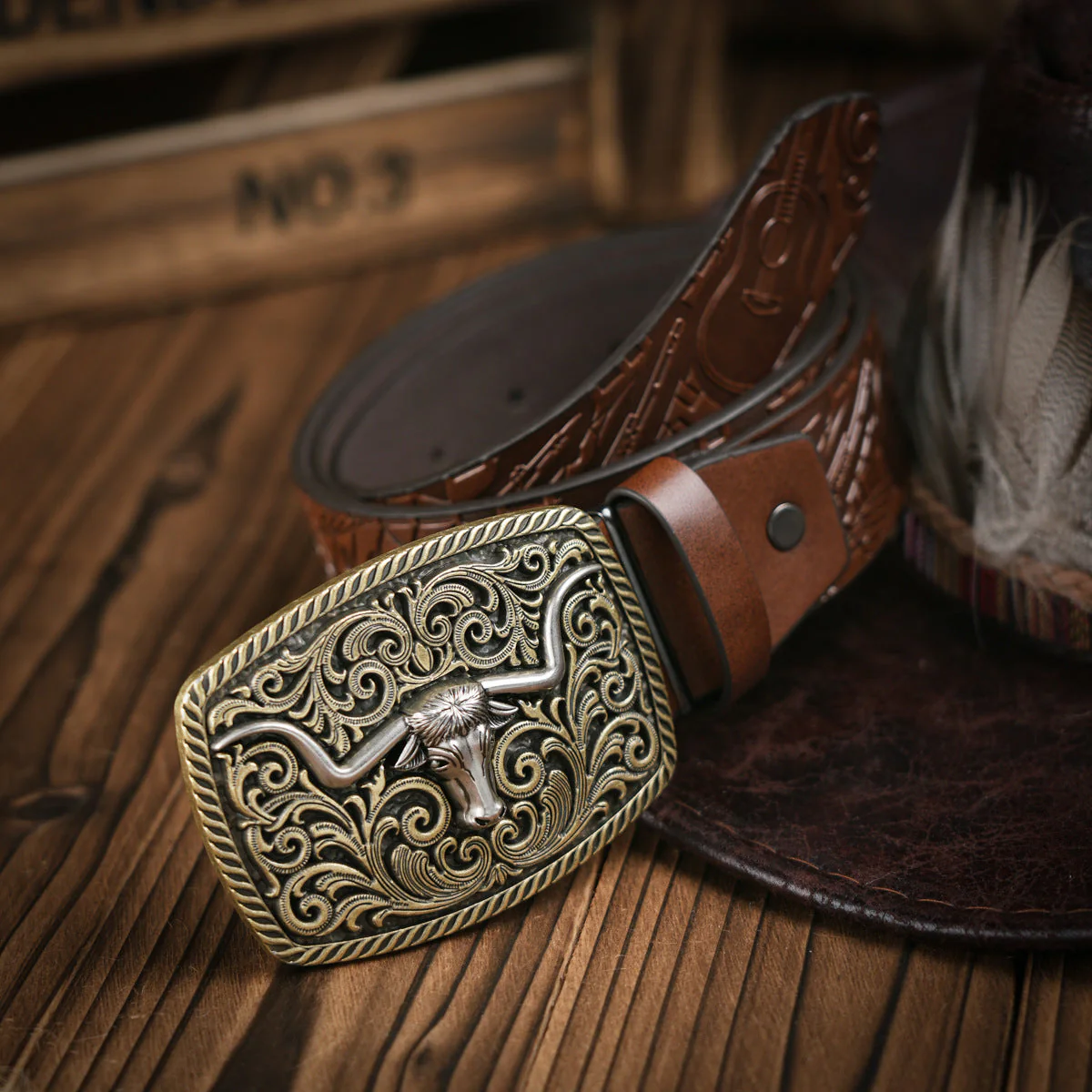 Heren Riem Westerse Stijl Met Robuuste Gesp - Image 9