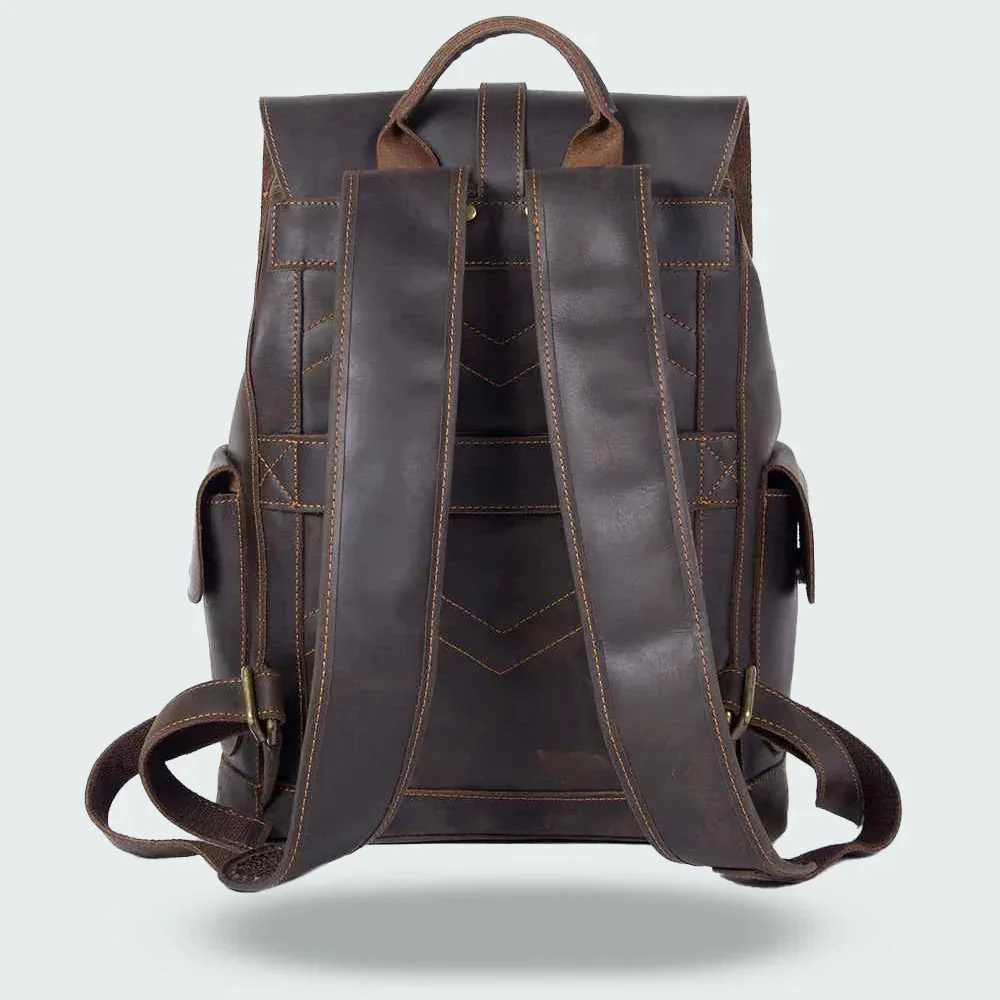 Heren Rugzak Vintage Stijl met Gespriem - Image 2