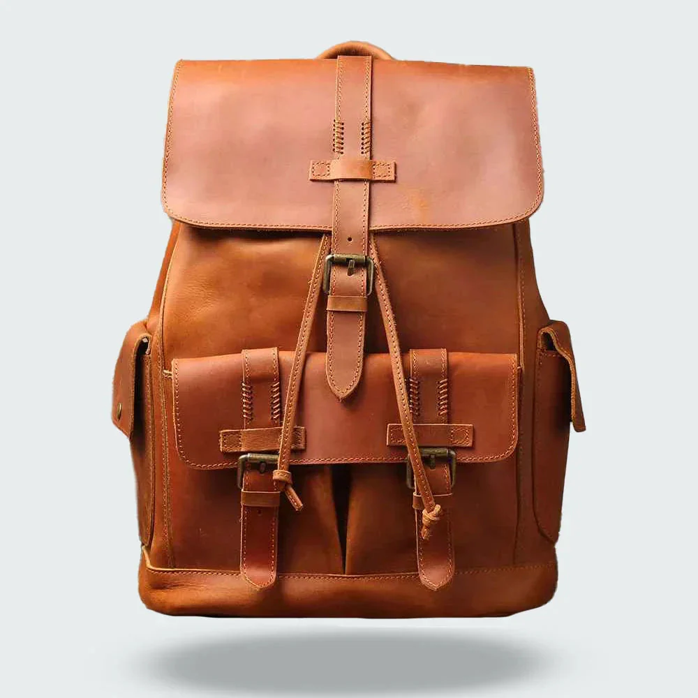 Heren Rugzak Vintage Stijl met Gespriem - Image 6