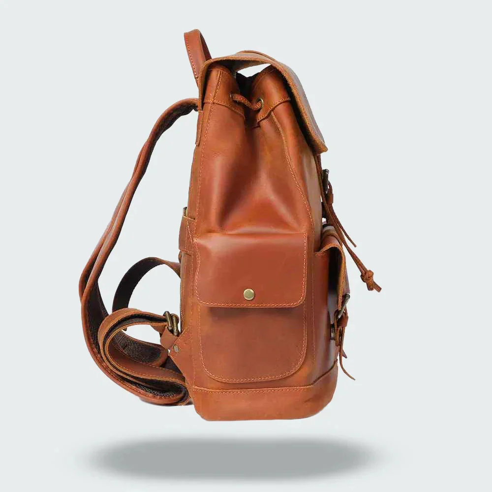 Heren Rugzak Vintage Stijl met Gespriem - Image 7