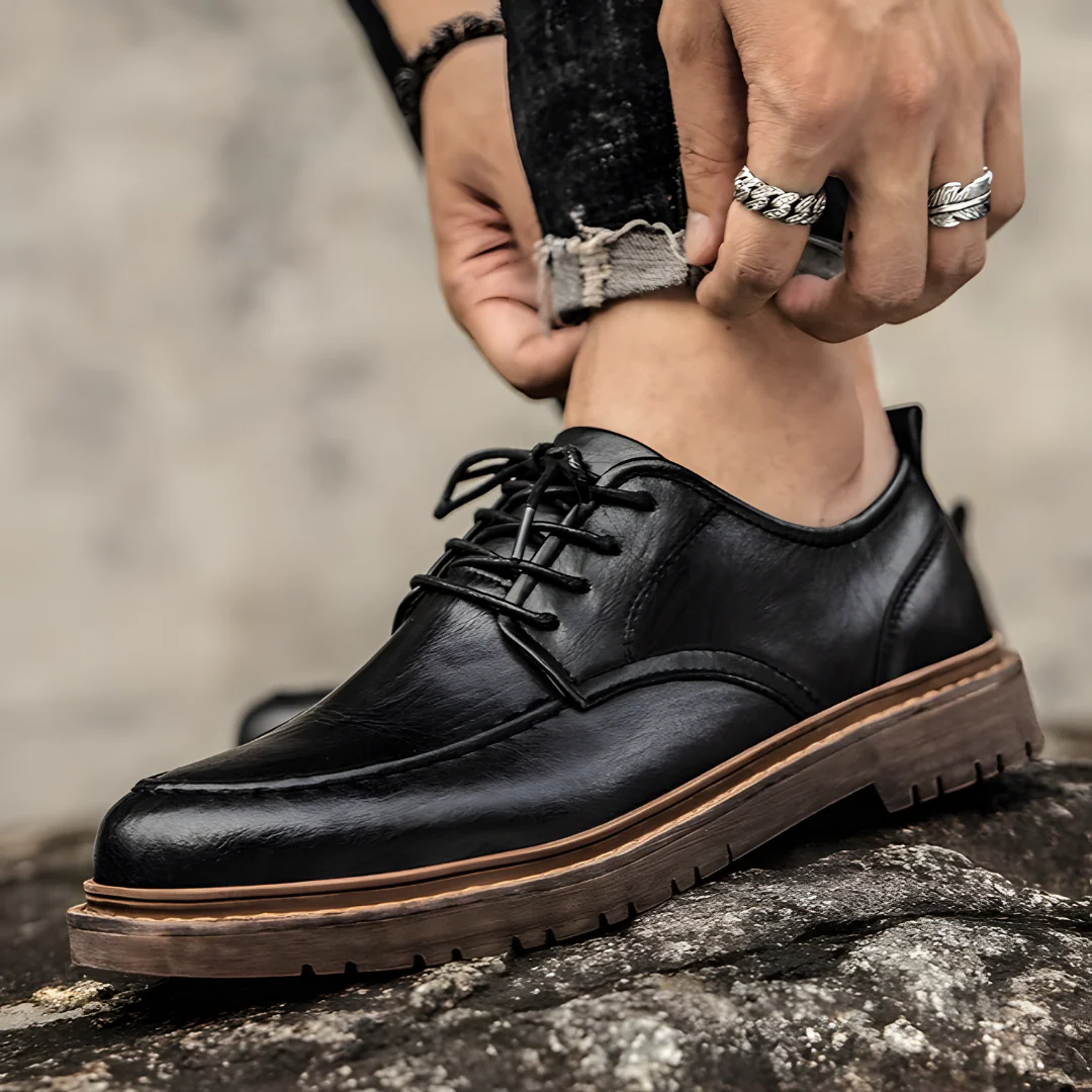 Heren Schoenen Veterschoenen Tijdloos Design - Image 3