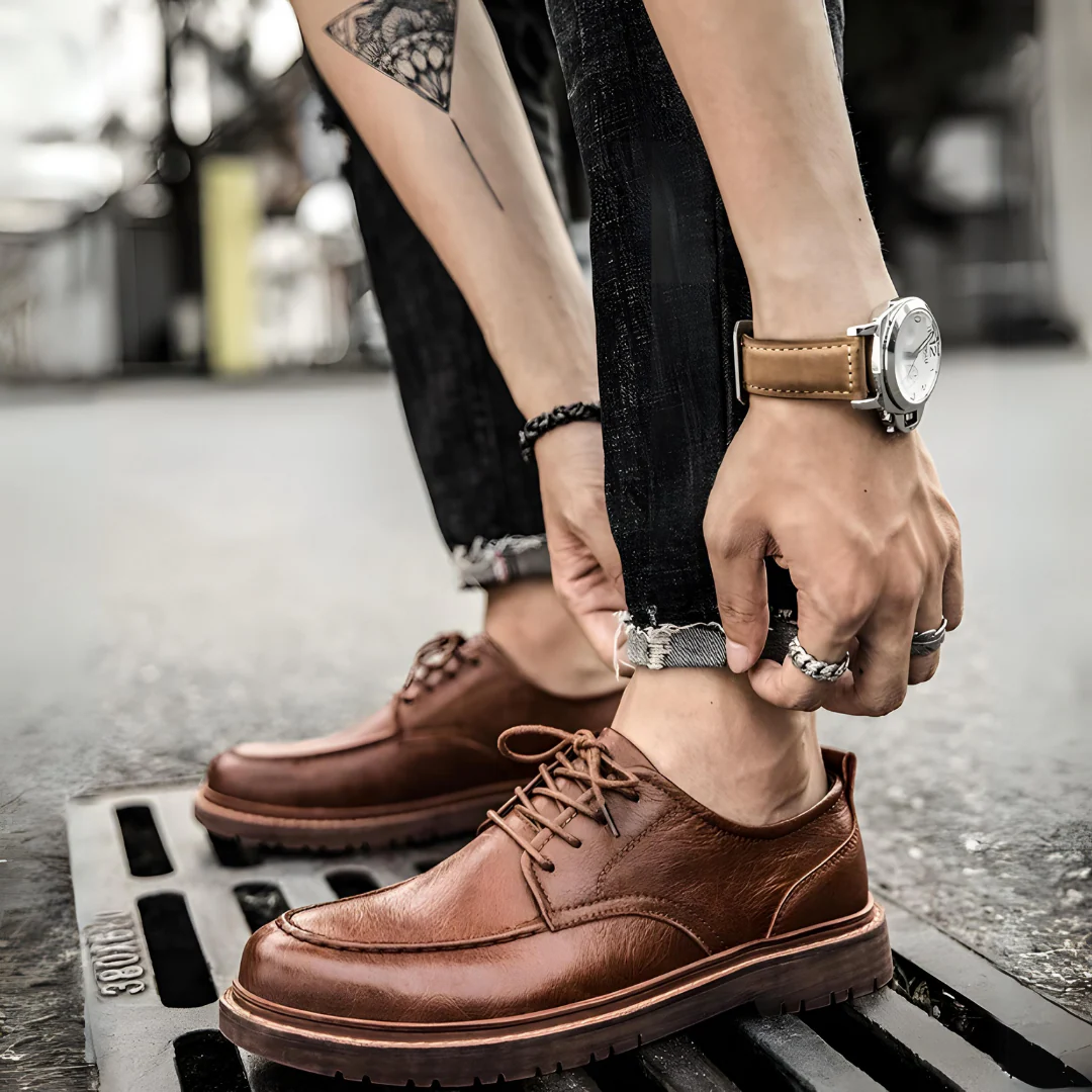 Heren Schoenen Veterschoenen Tijdloos Design - Image 6
