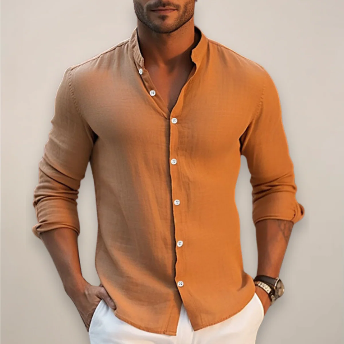 Heren Shirt Korte Mouwen Casual Ademend - Image 2