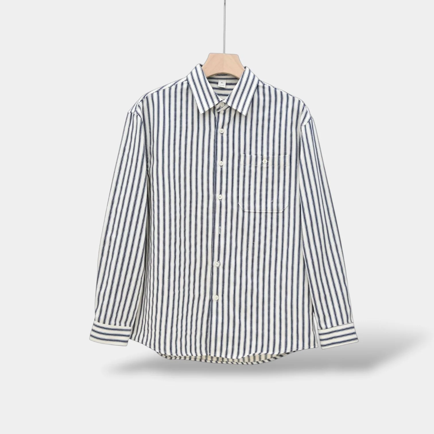 Heren Shirt met Lange Mouwen Gestreept Casual - Image 8