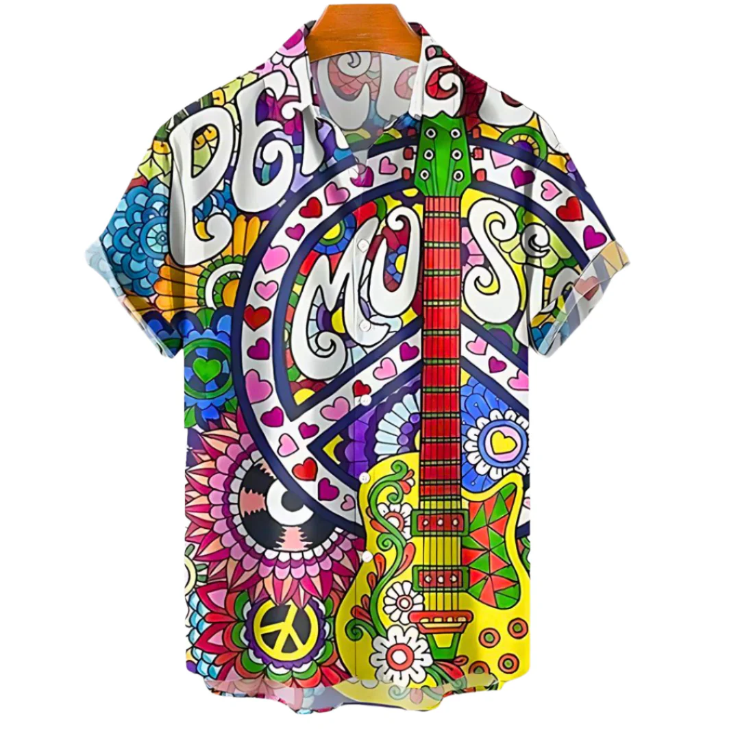 Heren Shirt Relaxed Stijl met Vrolijke Print