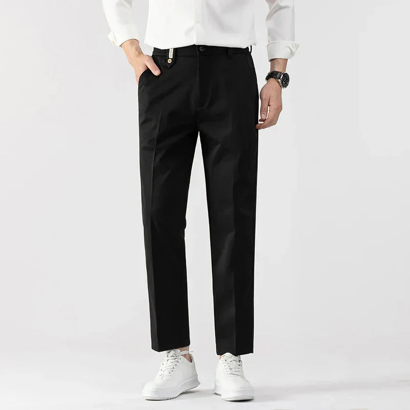 Heren Slim Fit Broek Lichtgewicht Stof Tailored Cut - Image 3