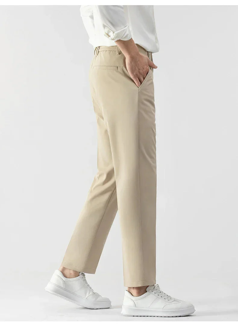 Heren Slim Fit Broek Lichtgewicht Stof Tailored Cut - Image 6