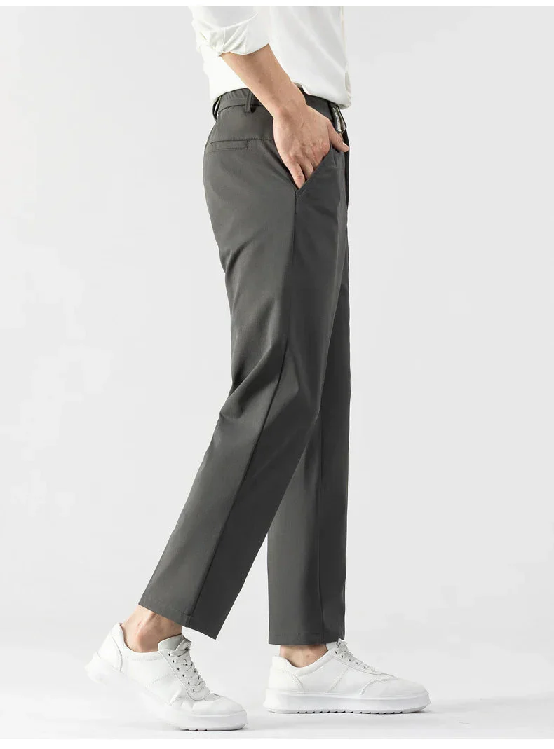 Heren Slim Fit Broek Lichtgewicht Stof Tailored Cut - Image 7
