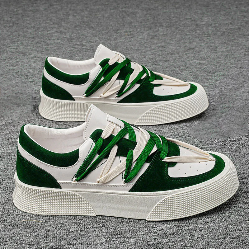 Heren Sneakers Urban Platform Vegan Leer Met Ademend Comfort - Image 2
