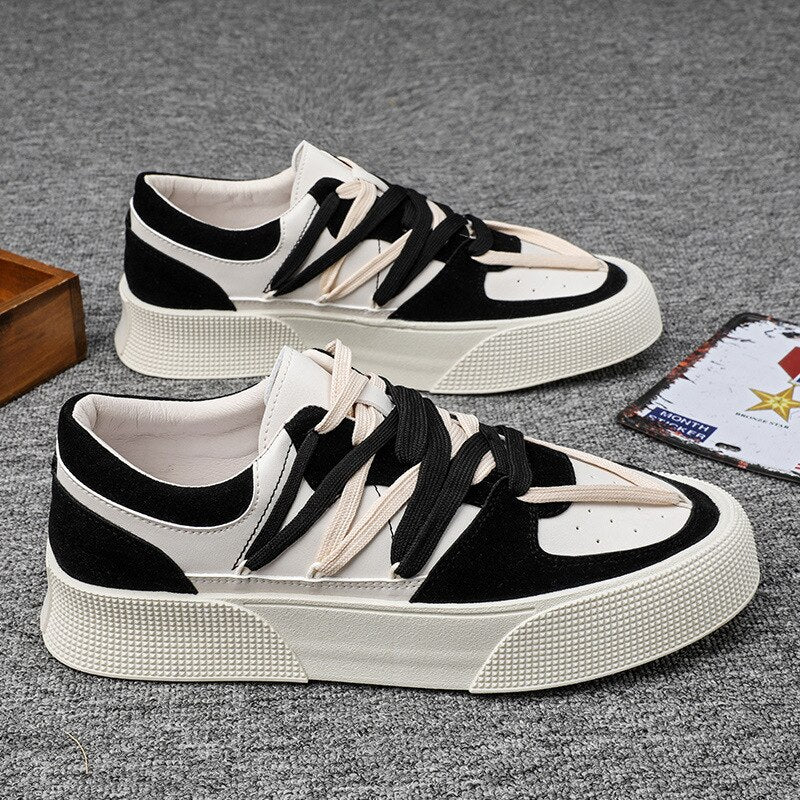 Heren Sneakers Urban Platform Vegan Leer Met Ademend Comfort - Image 3