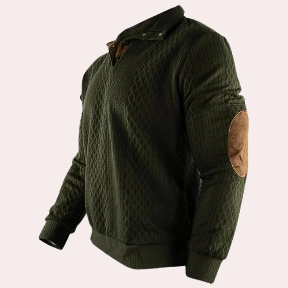 Heren Sweater met Kraveknappers - Trendy en Comfortabel - Image 6
