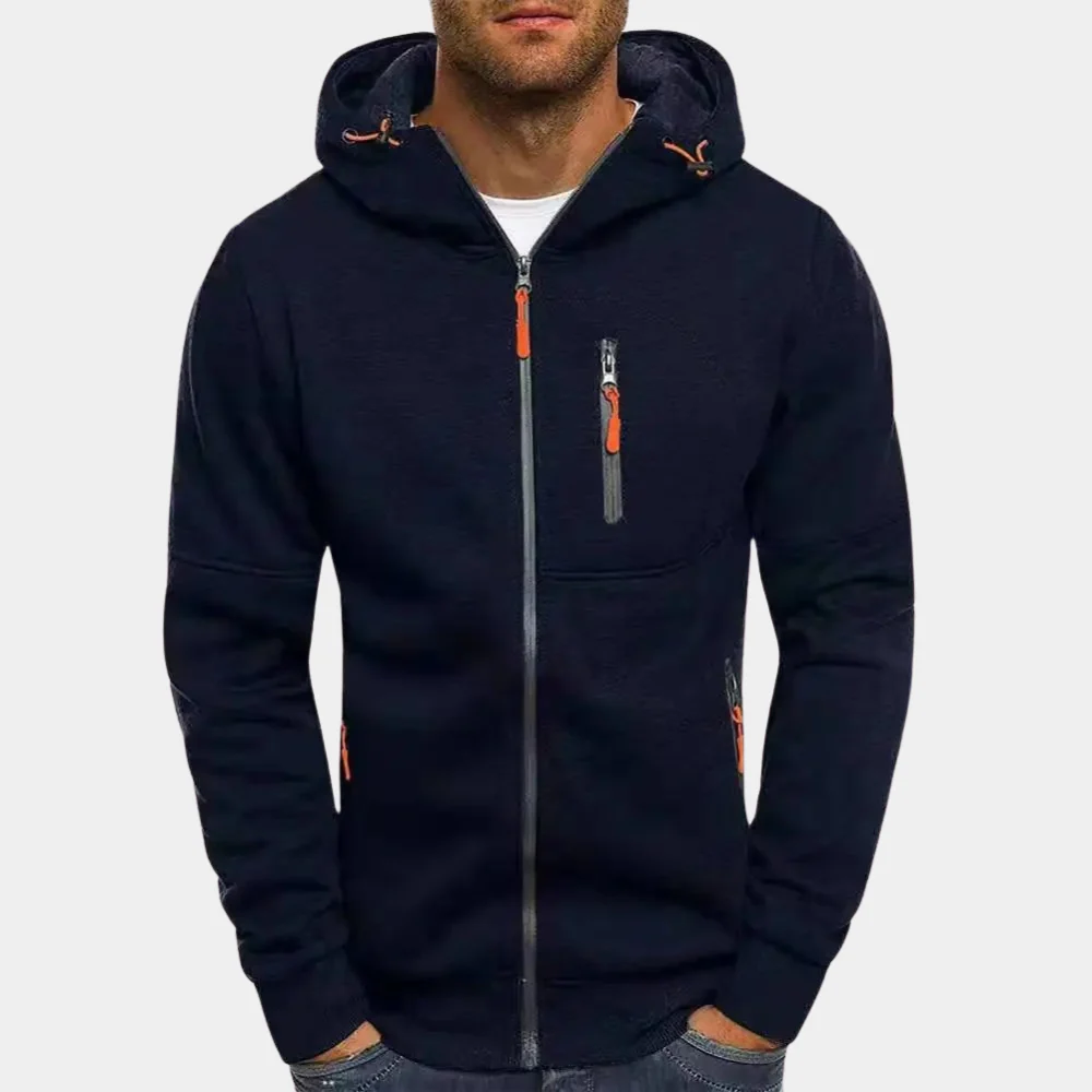 Heren Sweater met Rits en Capuchon - Image 12