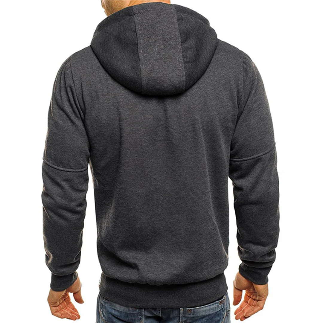 Heren Sweater met Rits en Capuchon - Image 4