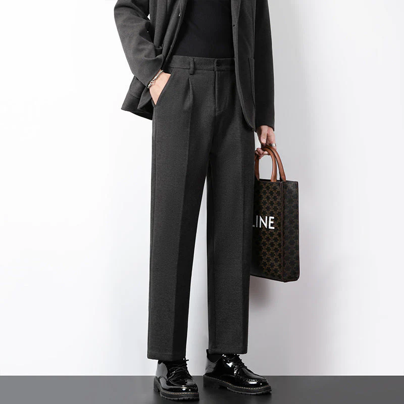 Heren Tailored Broek Wolmix Slim Fit Volledige Lengte - Image 4