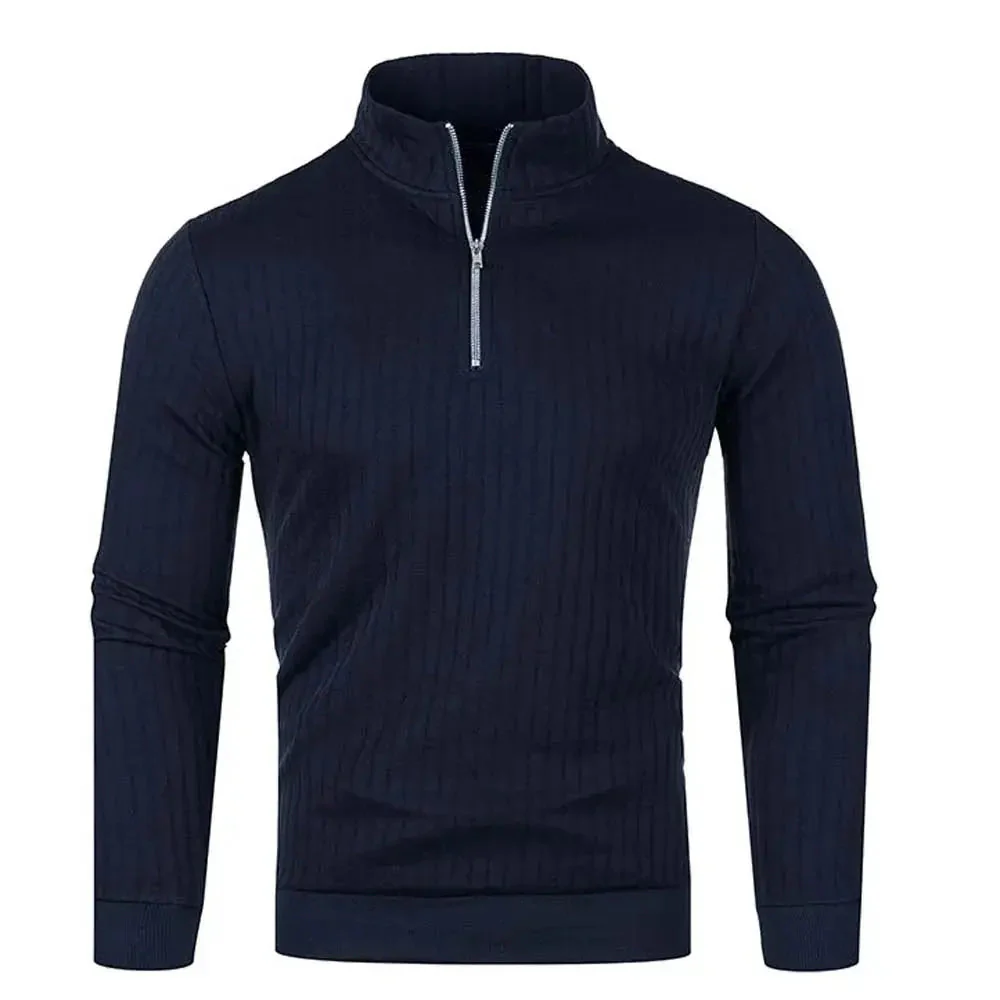 Heren Trui met Halve Blixtluiting Casual en Trendy