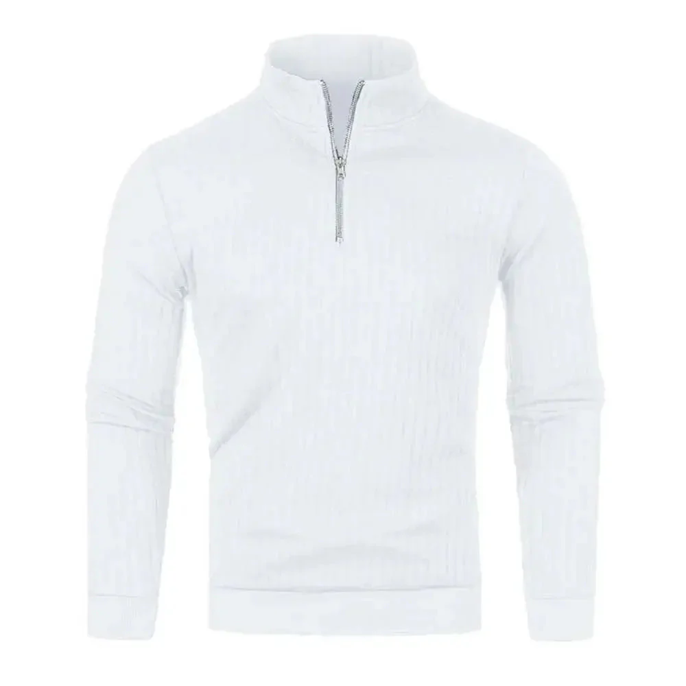 Heren Trui met Halve Blixtluiting Casual en Trendy - Image 3