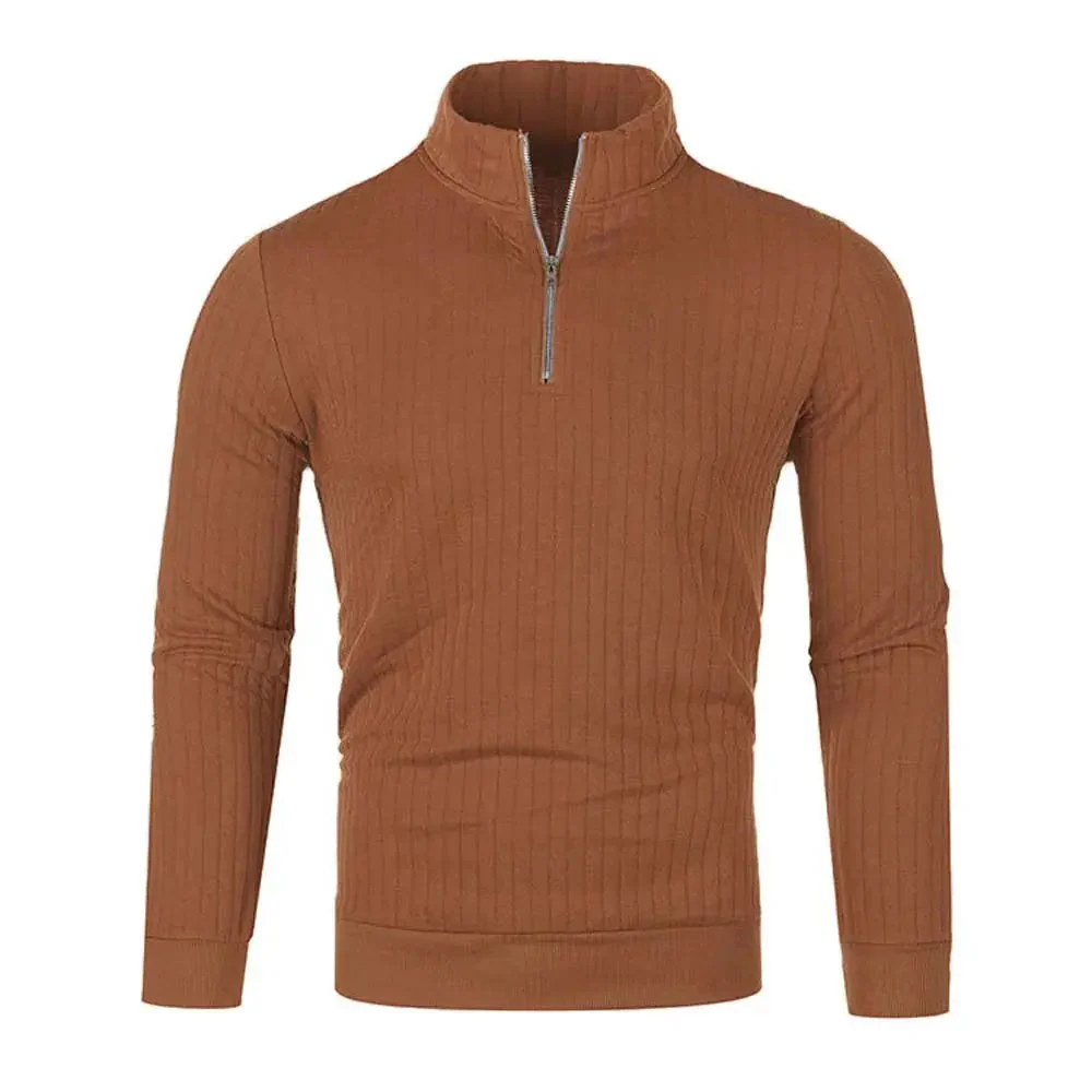 Heren Trui met Halve Blixtluiting Casual en Trendy - Image 5