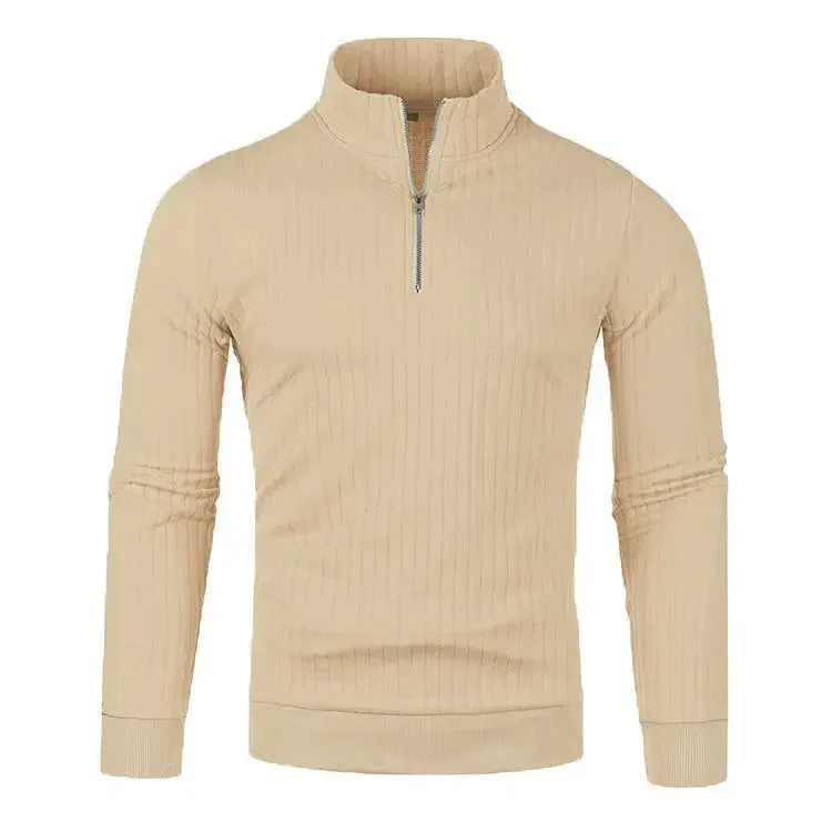 Heren Trui met Halve Blixtluiting Casual en Trendy - Image 7