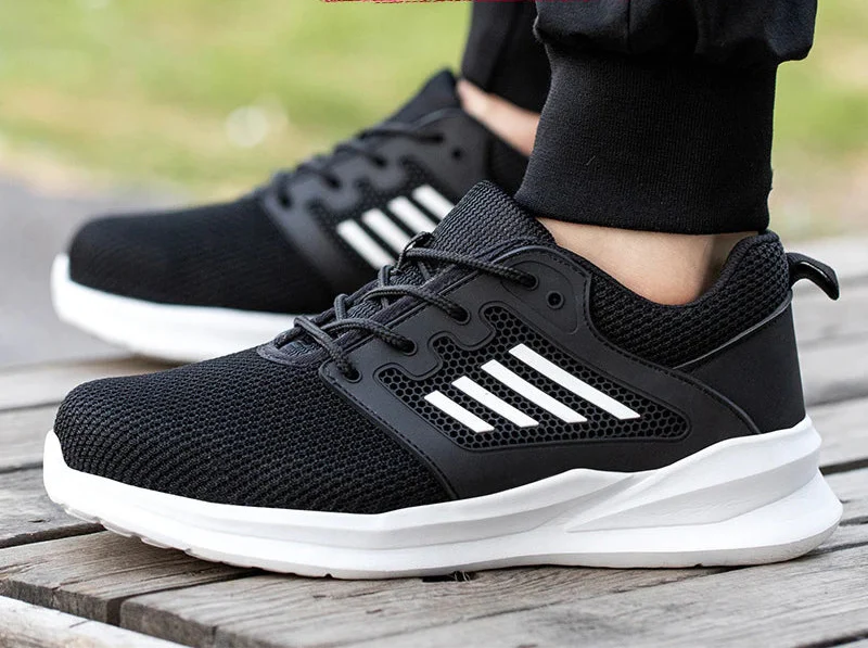 Heren Werkschoenen S3 Lichtgewicht Sneakers Met Stalen Neus - Image 2