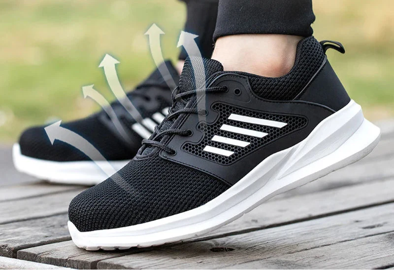 Heren Werkschoenen S3 Lichtgewicht Sneakers Met Stalen Neus - Image 3
