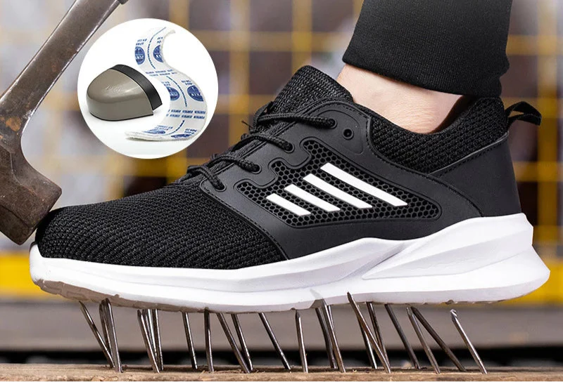Heren Werkschoenen S3 Lichtgewicht Sneakers Met Stalen Neus - Image 4