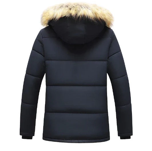 Heren Winterparka Met Afneembare Kapuze en Modern Design - Image 7