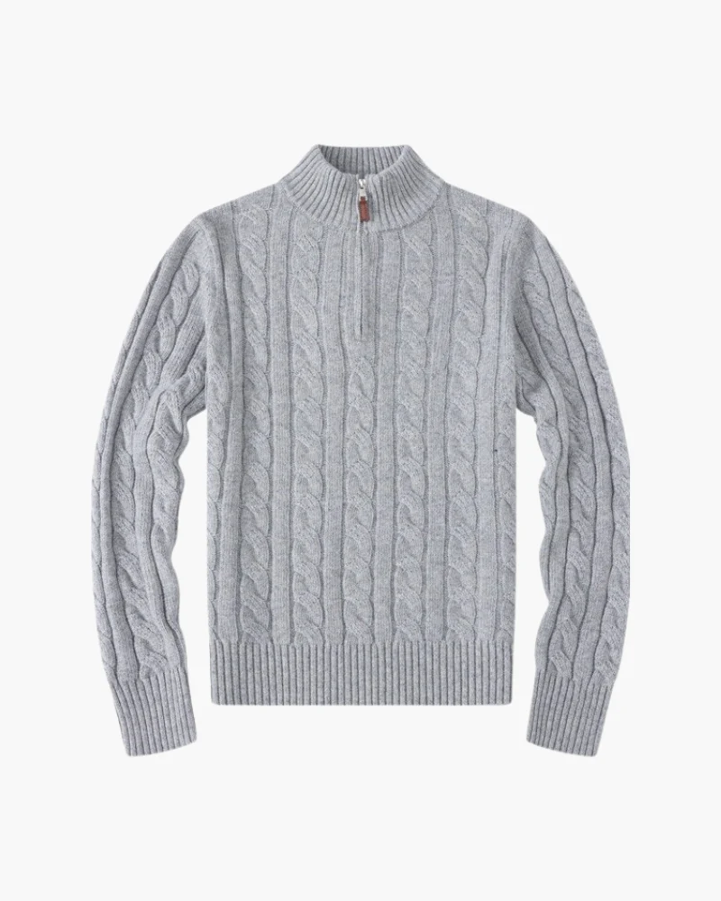 Dames Zip-Up Cardigan met Hoge Kraag - Image 2