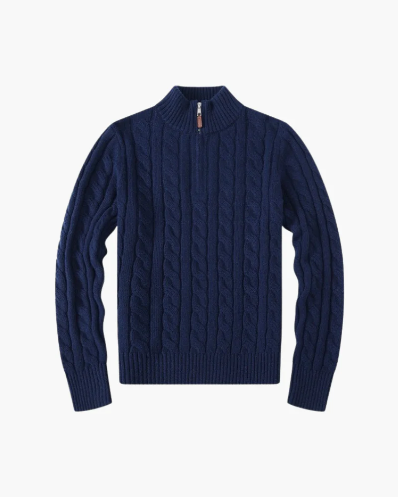 Dames Zip-Up Cardigan met Hoge Kraag - Image 3