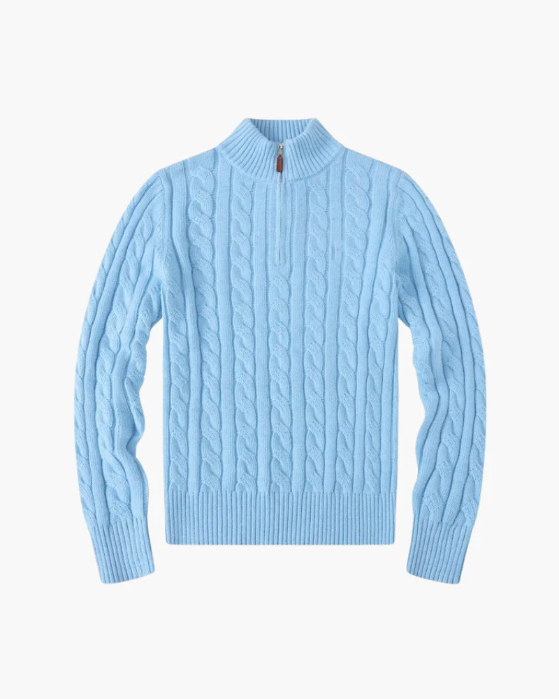 Dames Zip-Up Cardigan met Hoge Kraag - Image 4