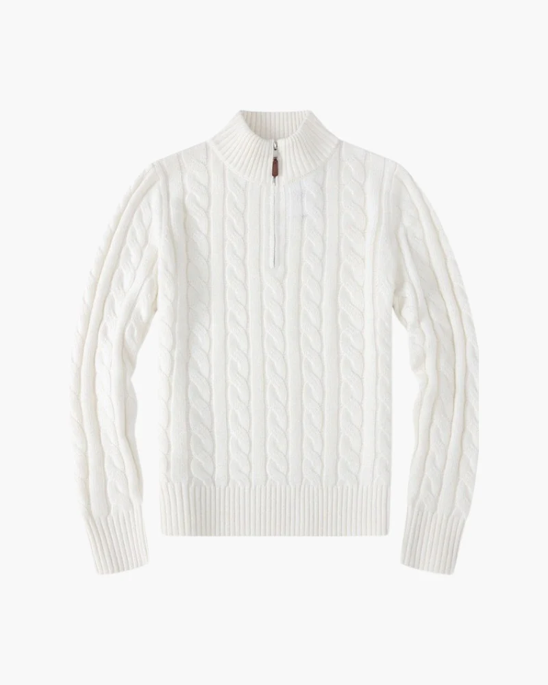 Dames Zip-Up Cardigan met Hoge Kraag - Image 5