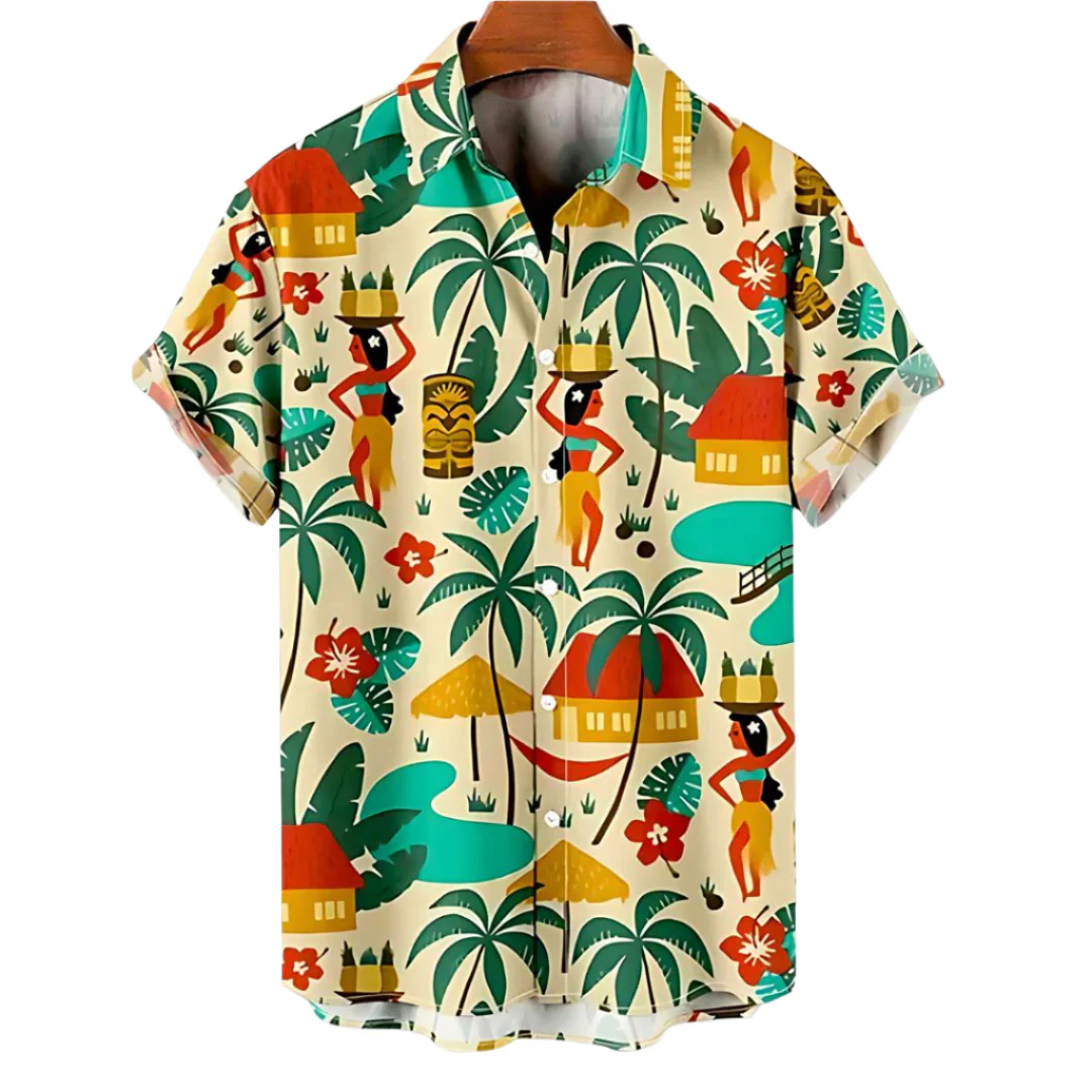 Heren Zomer Shirt Luchtig en Comfortabel