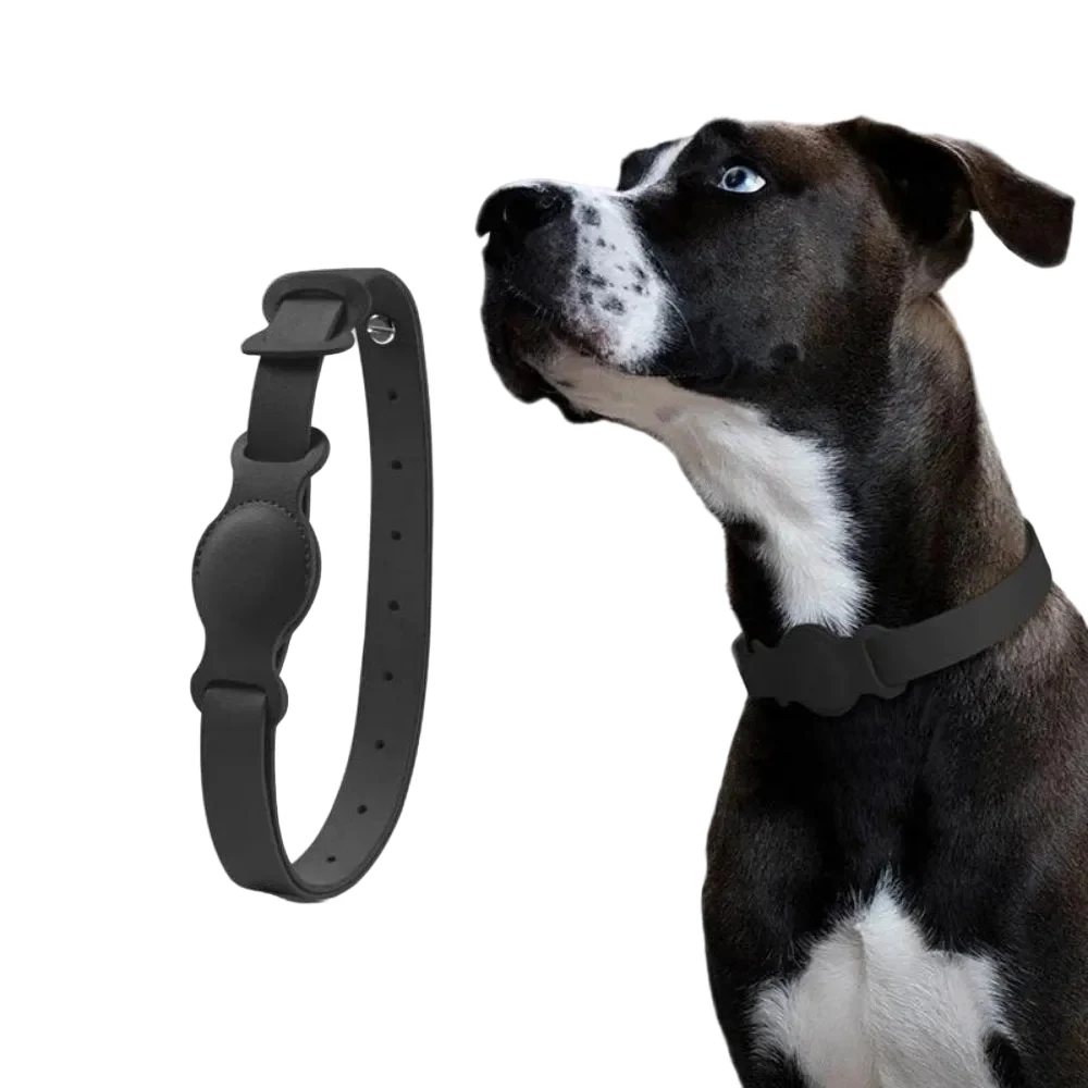 Hondenhalsband voor AirTag met Luxe Leer