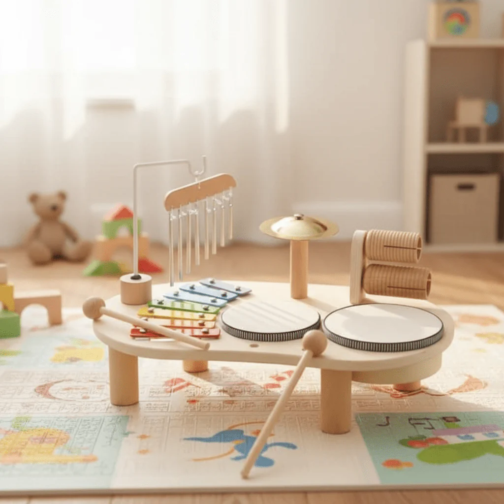 Houten Muziekspeelgoed Set voor Baby's vanaf 12 Maanden - Image 2