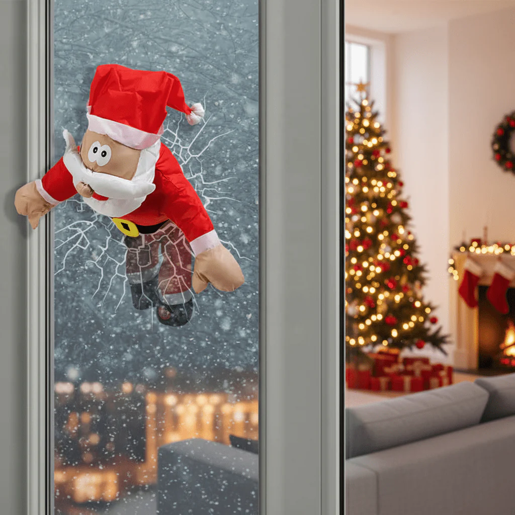 Kerstdecoratie Geluidsgeactiveerde Kerstraamscène met Beweging en Licht - Image 2