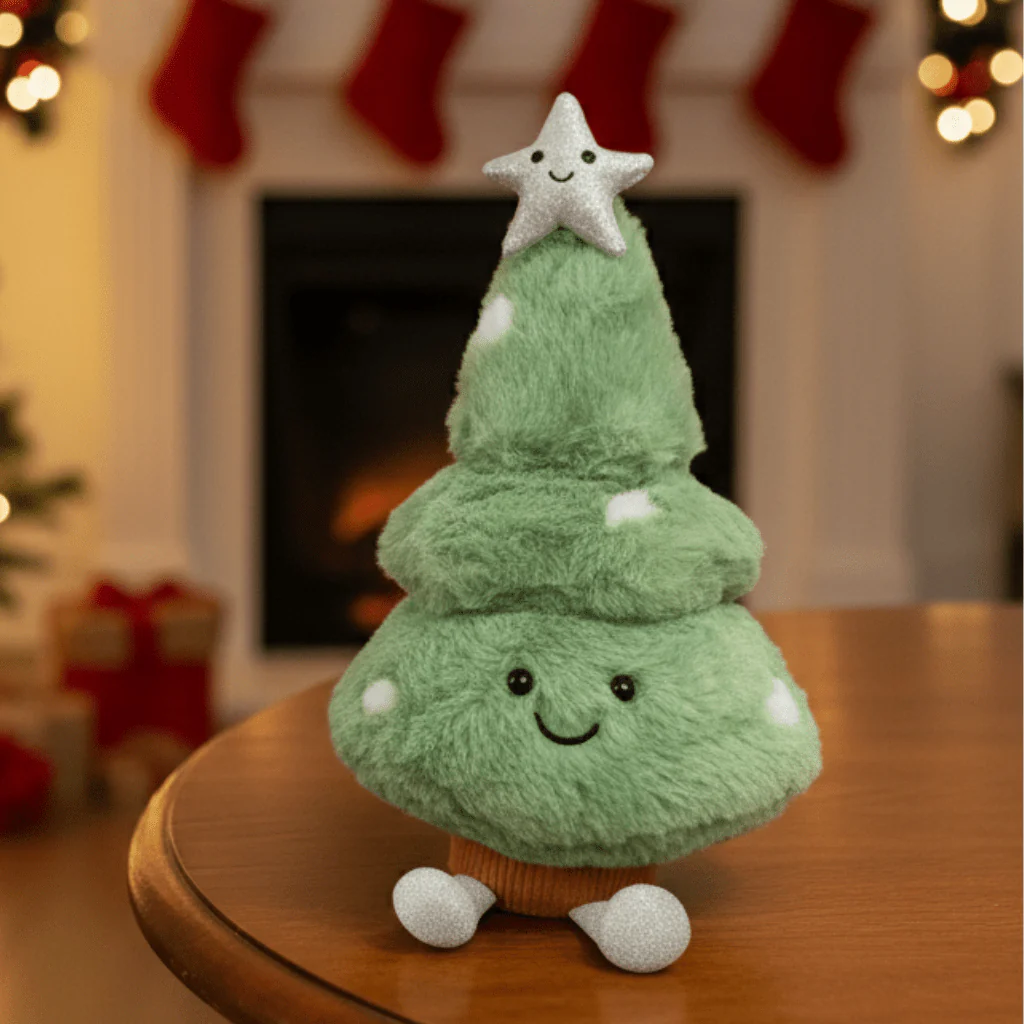 Kerstdecoratie Pluche Kerstboombeeldje voor Gezellige Sfeer - Image 2