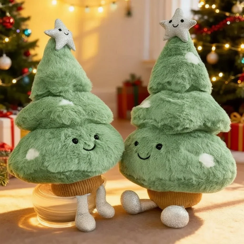Kerstdecoratie Pluche Kerstboombeeldje voor Gezellige Sfeer - Image 3