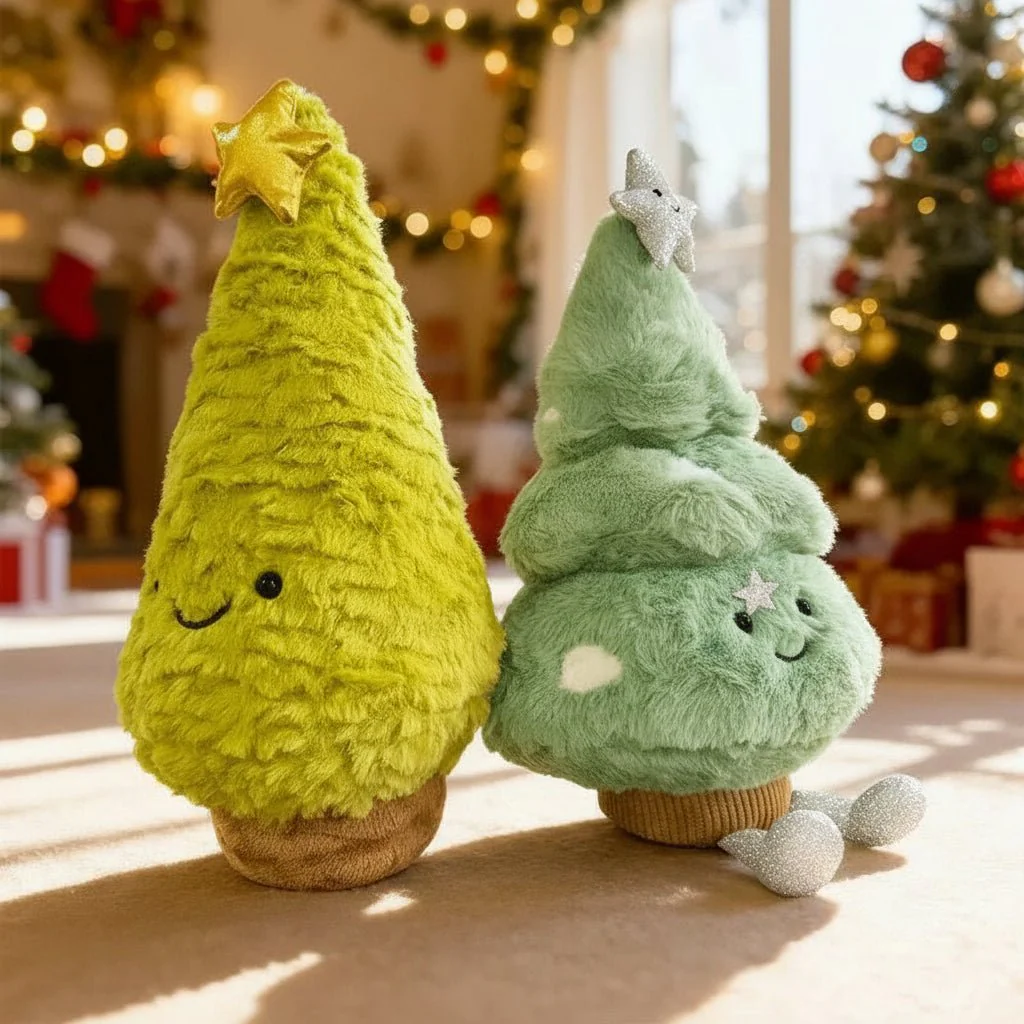 Kerstdecoratie Pluche Kerstboombeeldje voor Gezellige Sfeer - Image 5