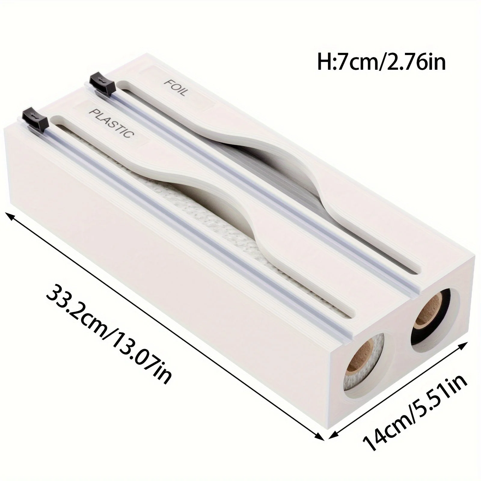 Keukenfolie Dispenser met Snijmes en Dubbele Gleuf - Image 7