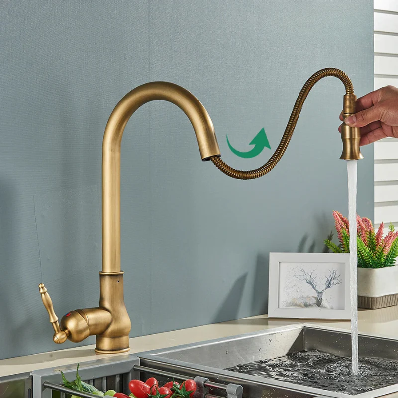 Keukenkraan Draaibaar Vintage Tap Voor Retro Keuken - Image 2