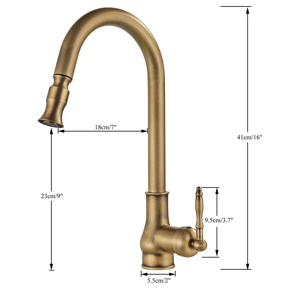 Keukenkraan Draaibaar Vintage Tap Voor Retro Keuken - Image 6