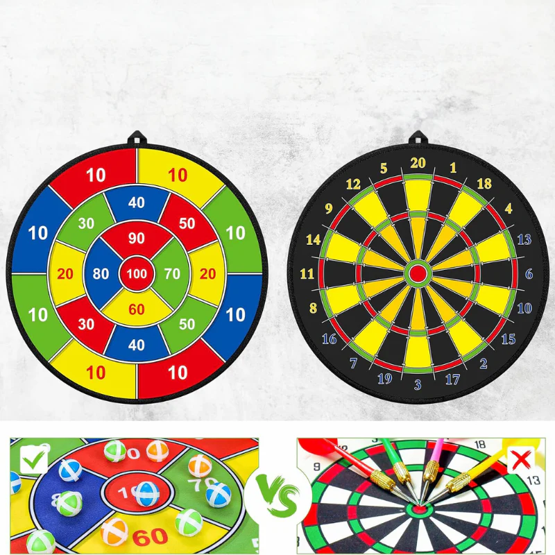 Kinderdartbord Dubbelzijdig Voor Binnen en Buiten - Image 3