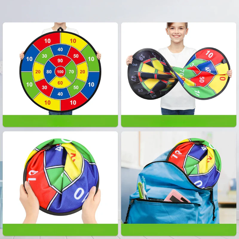Kinderdartbord Dubbelzijdig Voor Binnen en Buiten - Image 4