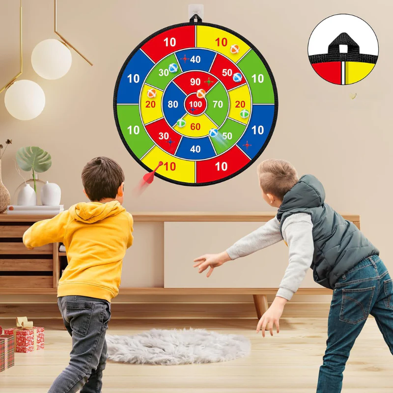 Kinderdartbord Dubbelzijdig Voor Binnen en Buiten - Image 5