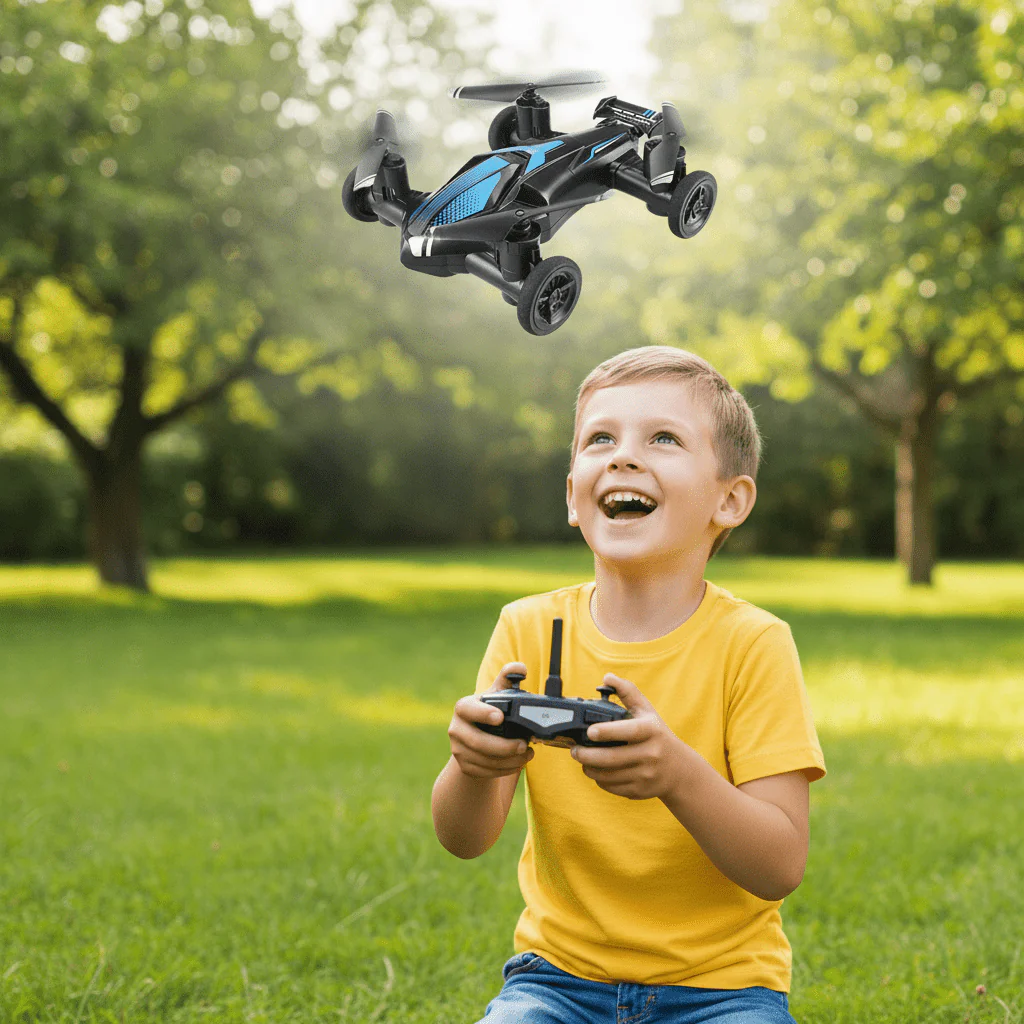 Kinderen's 2-in-1 Voertuig en Drone Avontuur - Image 4
