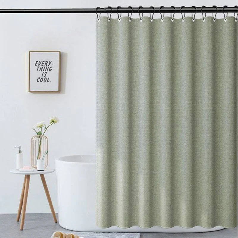 Klassiek Douchegordijn Lichtgroen Voor Moderne Badkamer